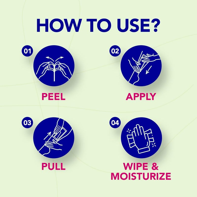 Nair Hair Removal Wax Strips with Coconut Milk - Image 3