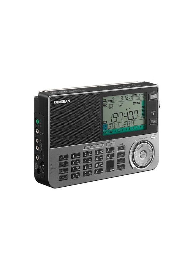 SANGEAN راديو سونجيان ATS-909X2 الاحترافي المحمول كامل النطاق مع نطاق الطيران بتردد بث FM متعدد الوظائف وقابل لإعادة الشحن وقوة إشارة الموجات القصيرة - Image 5