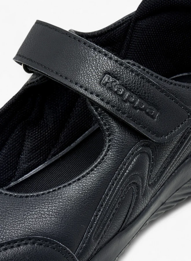 Kappa Girls' Textured School Shoes with Hook and Loop Closure