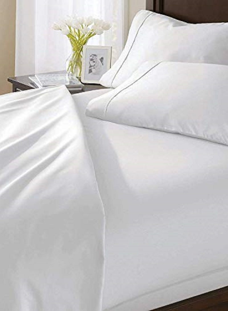 Asraar Comfort and Protection Pack 3-Piece Set – Includes 2 Pillow Covers 75 x 50cm and 1 Bed Sheet 140 x 200cm – Soft and Durable Fabric for Long-Lasting Use – Perfect for King, Queen, or Twin Beds – Smooth and Wrinkle-Resistant – Ideal for All-Season  - Image 3