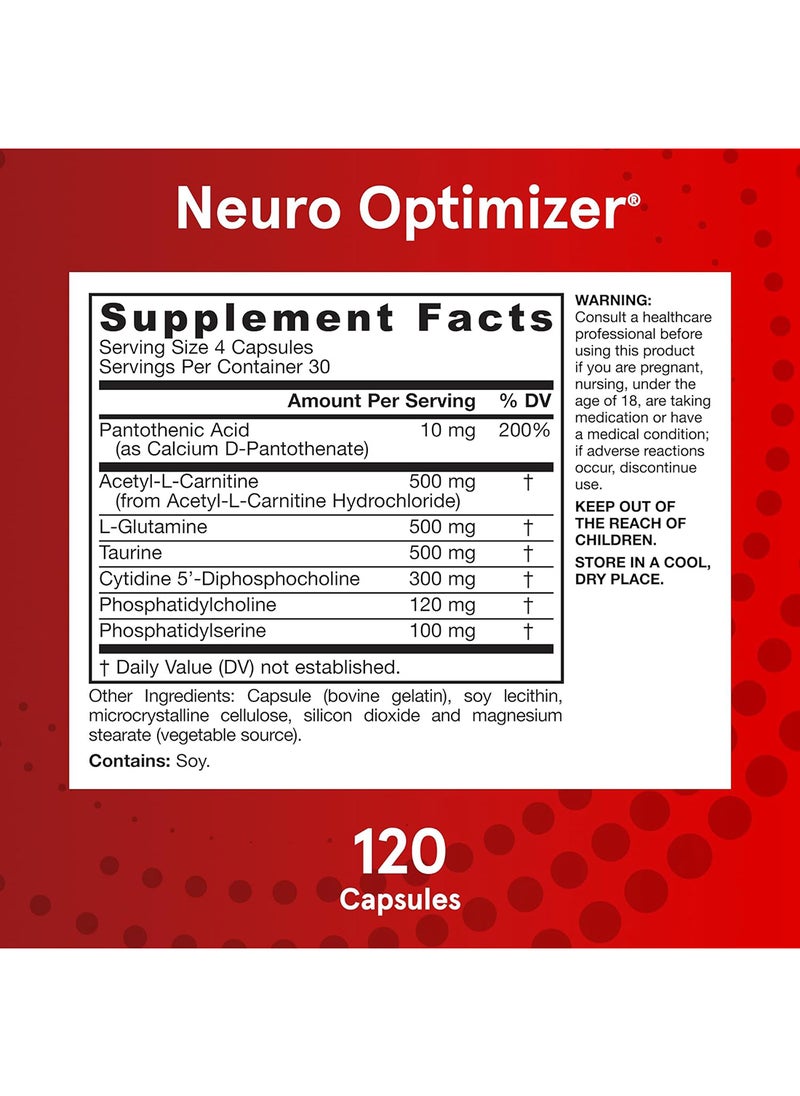 jarrow formulas - Neuro Optimizer Supports Brain Health And Function 120 Caps - Image 1