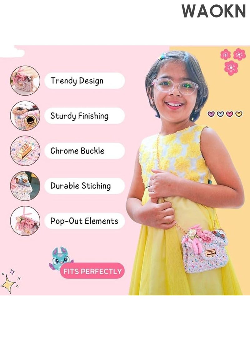 WAOKN Bunny Sling Bag with Chain - Cute Crossbody Purse for Women & Girls - Adjustable Shoulder Bag with Bunny Ears Design - Stylish Mini Handbag for Teens, Kids & Women - Perfect Gift for Birthday, Party (Pink) - Image 5