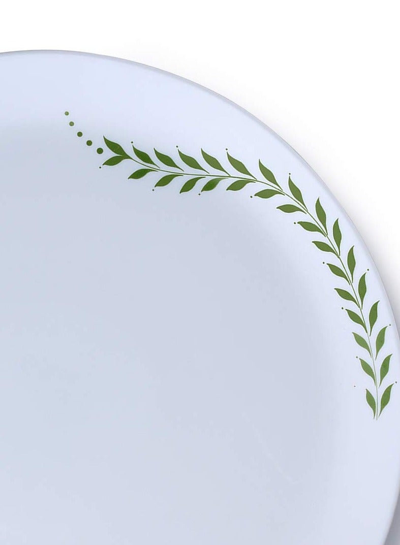 بريتيش شيف طقم أواني عشاء أوبال 21 قطعة - آمن للاستخدام في الميكروويف وغسالة الأطباق - طقم أواني طعام بوتانيكا مع 6 قطع طبق كامل / 6 قطع طبق جانبي / 6 قطع وعاء خضروات / وعاء تقديم 2 قطعة / 1 قطعة طبق أرز - أبيض - Image 5