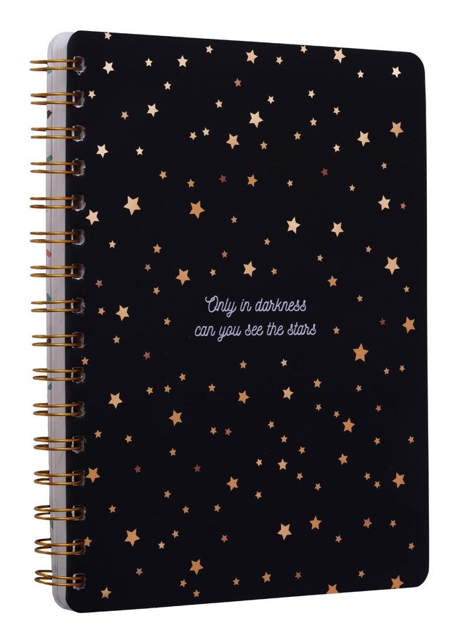 DOODLE B5 Hardbound Wiro Notebook, 160 Undated Ruled Pages, 80gsm Acid Free Recyclable Paper, Open Flat and Write Comfortably (Twinkling Stars) - Image 4