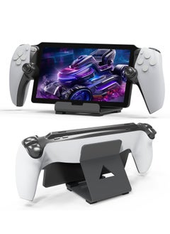SYOSI Stand Base Compatible with Ps5 Portal Remote Player, Frosted Aluminum Alloy Desktop stand with Anti-Slip Holder for Playstation Portal Handheld Console, Switch, And Mobile Phones (Black)  - Image 1