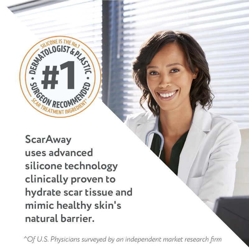 ScarAway Kids Silicone Scar Gel 100 MedicalGrade Helps Improve Size Color Texture of Hypertrophic Keloid Scars on Face Body from Injury Burns Surgery Water Resistant Clear 6g - Image 3