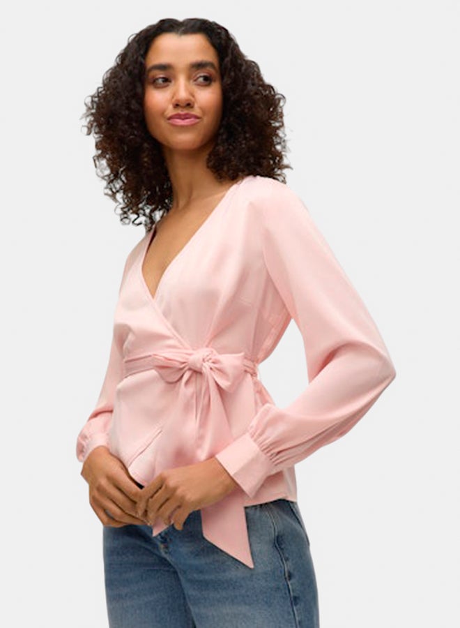 VERO MODA VERO MODA Womens Lilja Longsleeve Wrap Top  - Image 3