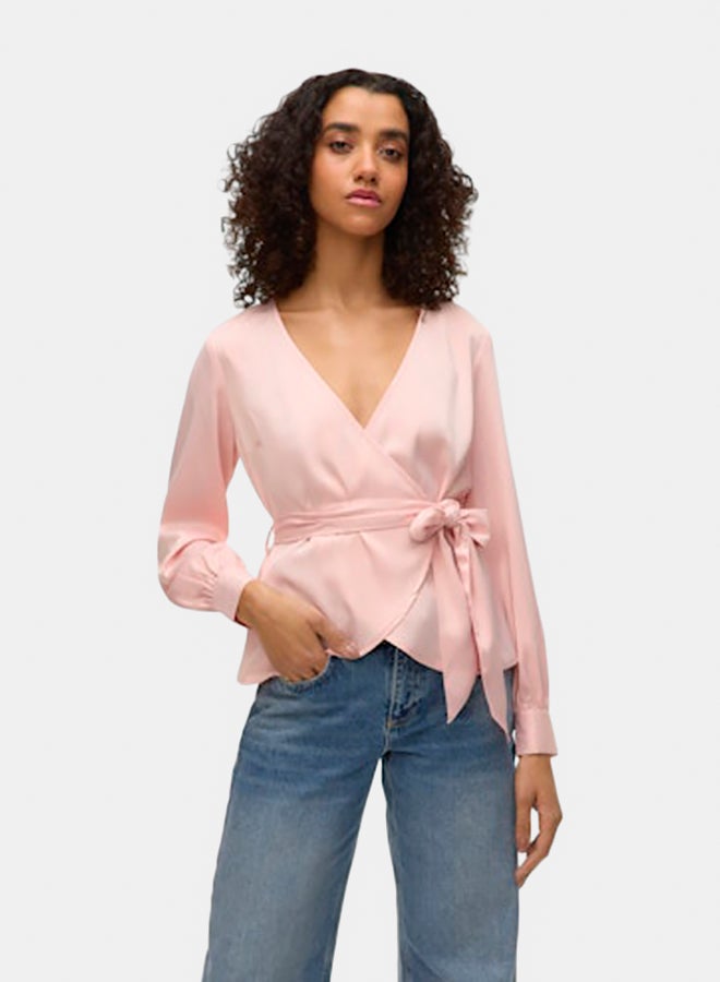 VERO MODA VERO MODA Womens Lilja Longsleeve Wrap Top  - Image 2