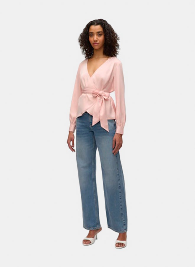 VERO MODA VERO MODA Womens Lilja Longsleeve Wrap Top  - Image 1