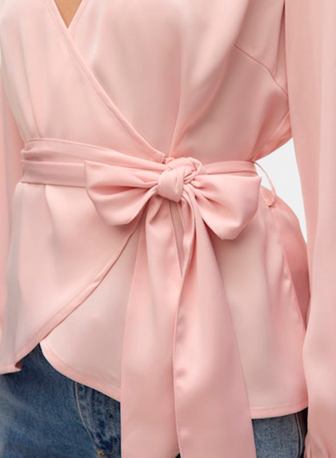VERO MODA VERO MODA Womens Lilja Longsleeve Wrap Top  - Image 5