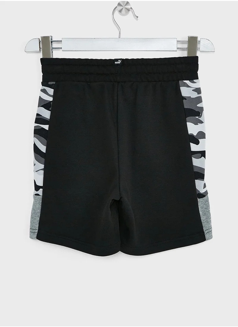 PUMA Youth Essential Camo Shorts