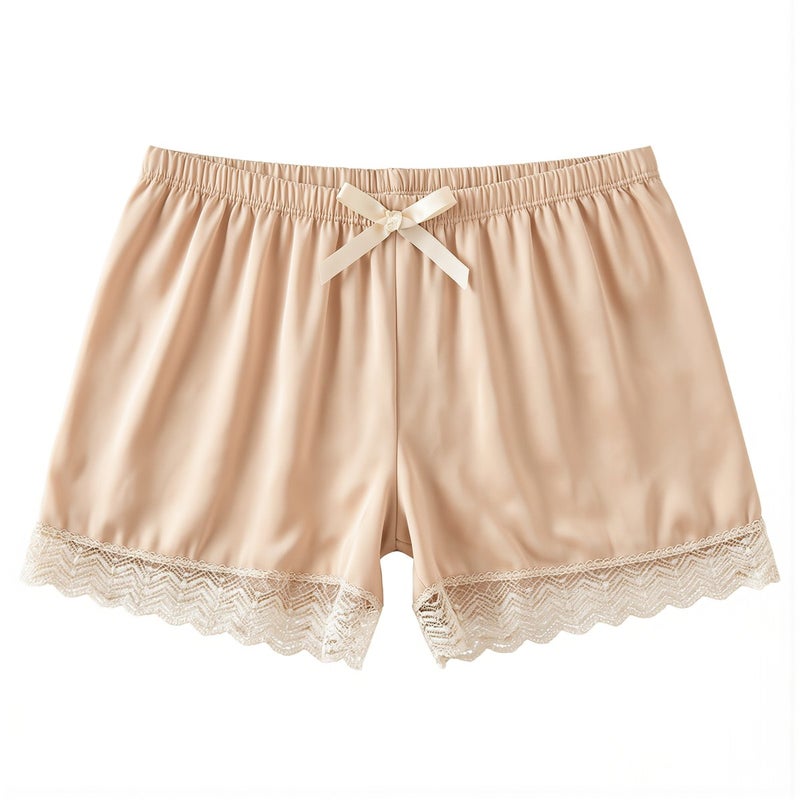 Women Anti Exposure Safety Shorts For Under Skirt Lace Loungewear Ice Silk 80-125lbs - Image 5