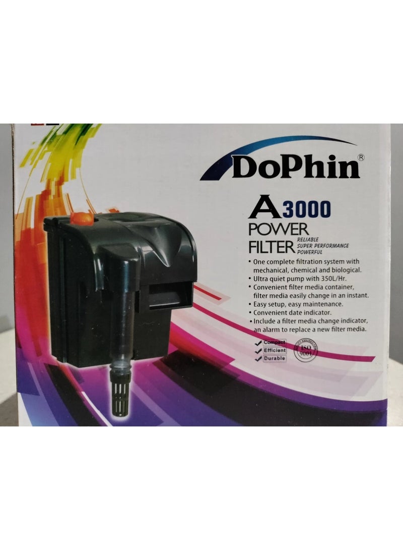 DoPhin KW DoPhin A3000 POWER FILTER External Waterfall Filter for Ornamental Fish Tanks - Image 2