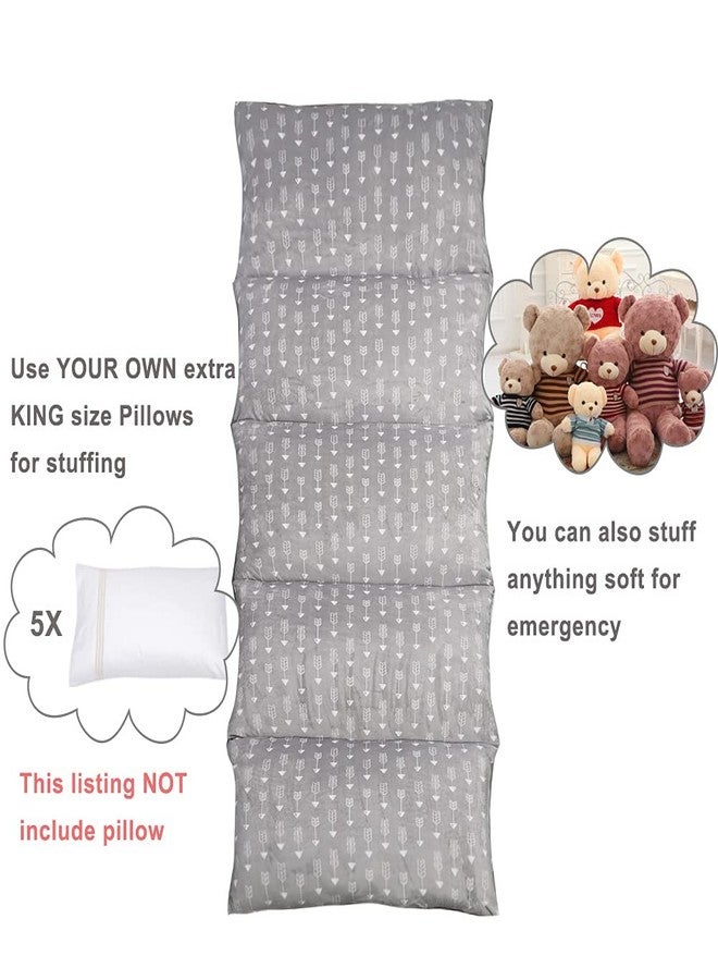 ICOPUCA Floor Lounger Pillow casing for boy Girl, Soft Minky Plush, Cover/Sleeve/Casing ONLY! Perfect Reading and Watching TV Cushion - Excellent for Sleepovers, King Size; - Image 2
