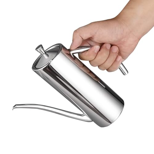 IMEEA Olive Oil Dispenser SUS304 Stainless Steel Cooking Kitchen No Drip Oil Can Vinegar Container, 24oz/700ml - Image 3