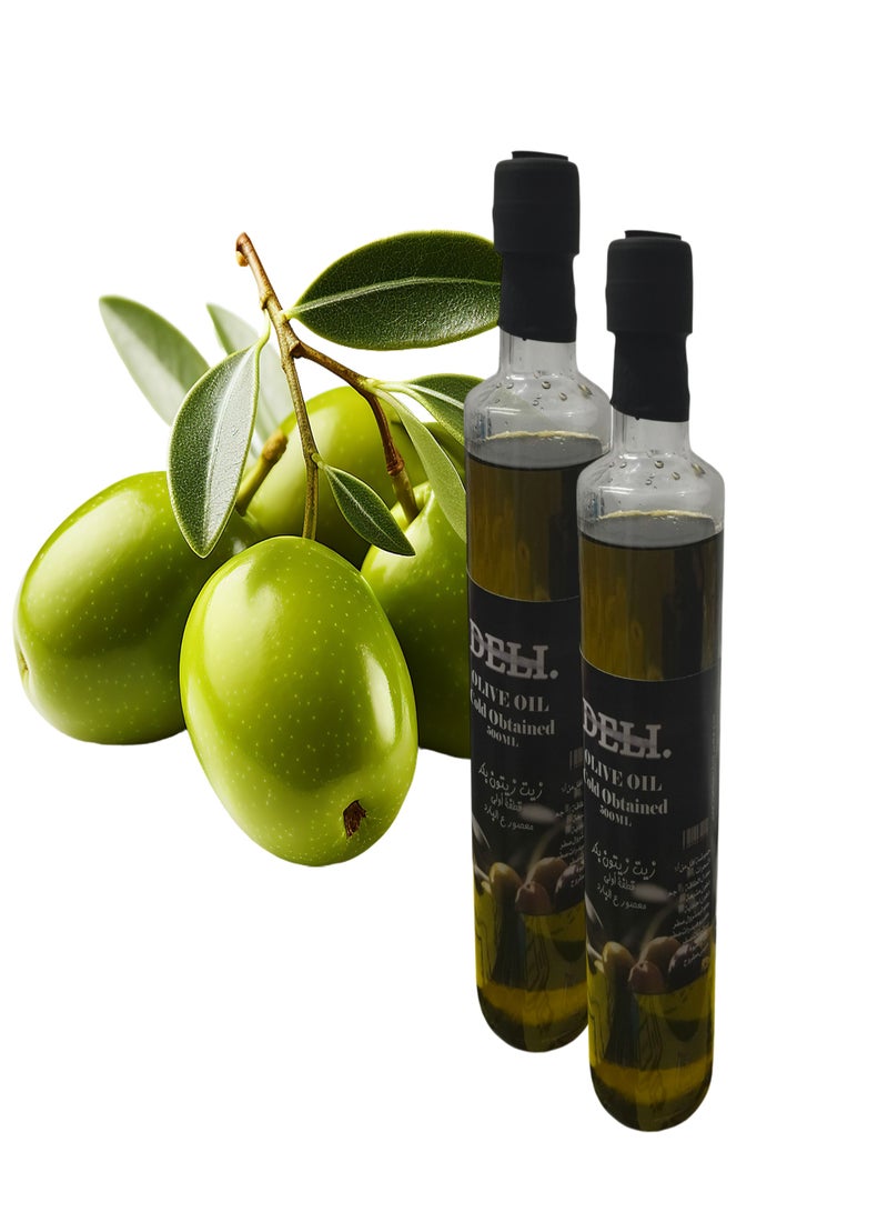 Deli Extra virgin olive oil, first cold press – 1000 ml (two bottles) - Image 1