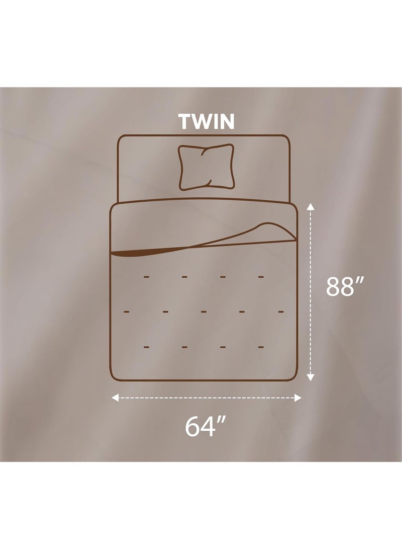 Utopia Bedding All Season Down Alternative Quilted Twin/Twin XL Comforter - Duvet Insert with Corner Tabs - Machine Washable - Bed Comforter - White - Image 2