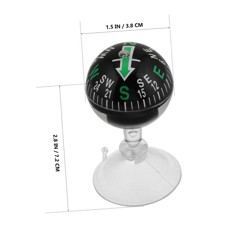 Compact Portable Car Dashboard Mount Navigation Compass Strong Cup for Accurate Direction - Image 3