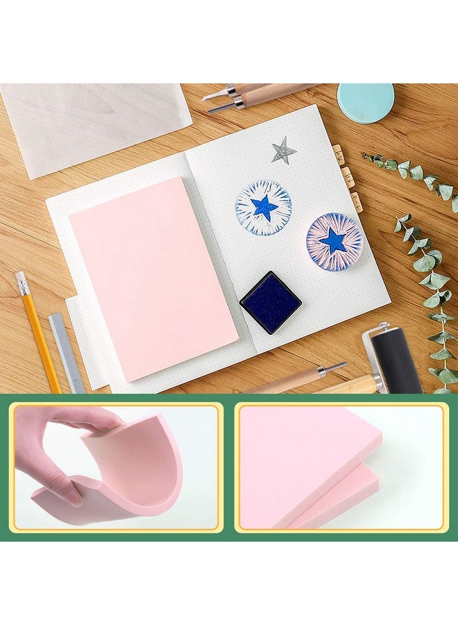 Keadic 41 Pieces Rubber Stamp Making Kit, Includes 2 Rubber Stamps Carving Blocks, 3 Carving Tools & Whetstone, Tracing Papers, Brayer Roller, Block Printing Tools For Stamp Carving And Printmaking - Image 4