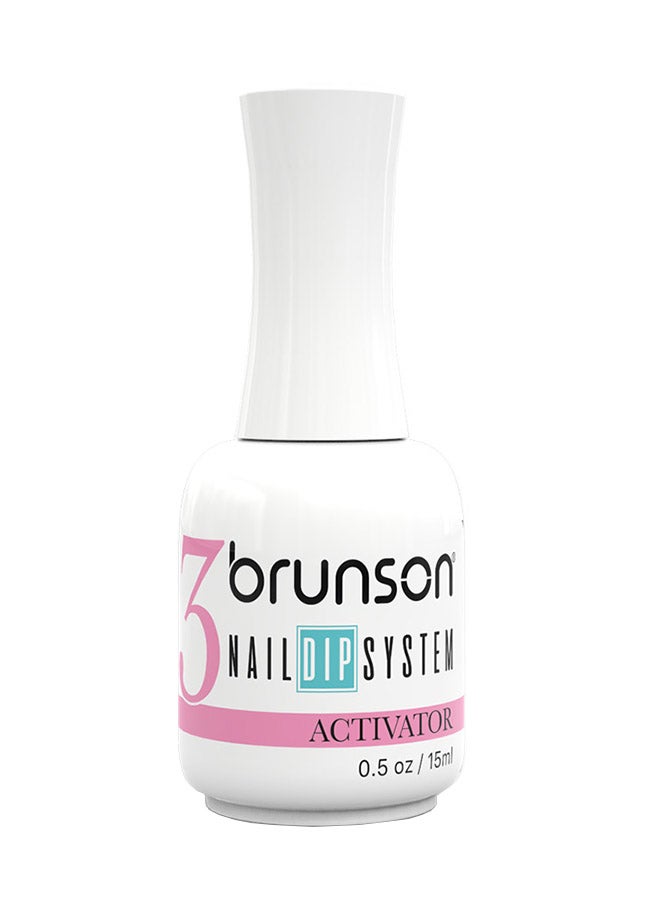 brunson Activator For Dip Powder System, Nail Liquid Top Coat Activator Nail Tools 3, 15ml- BDA