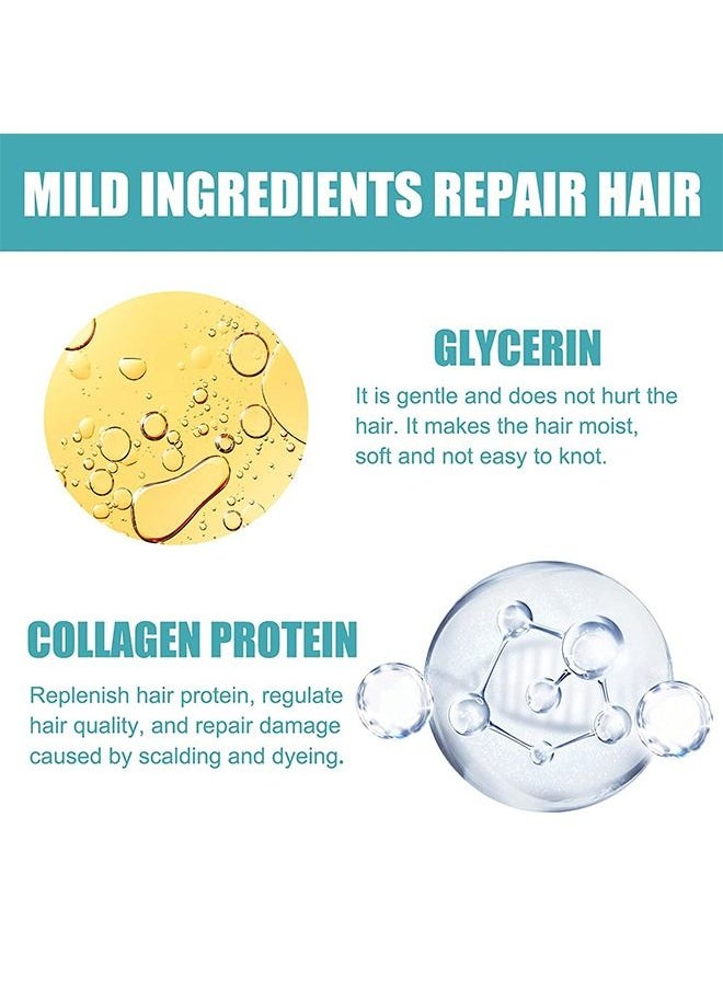 EELHOE - New Upgrade Protein Correcting Hair Straightening Cream - Silk & Gloss Hair Straightening Cream, Nourishing Fast Smoothing Collagen Hair Straightener Cream for All Hair Types - Image 1