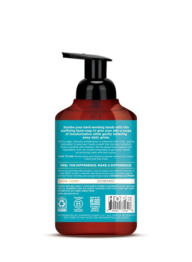 سوب بوكس صابون رغوي لليدين من سوب بوكس، بخلاصة الصبار والمريمية، زجاجات ضخ سعة ١١ أونصة، ٣ عبوات - غسول رغوي مرطب لليدين، برائحة لطيفة، مناسب للمطبخ والحمام، نباتي، خالٍ من البارابين والقسوة. - Image 3