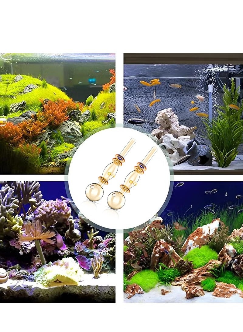 قطعتان من أنابيب التدفق الصغيرة الزجاجية، أنبوب تدفق مضخة المياه، أنبوب فلتر حوض السمك - Image 4