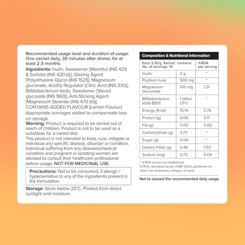 The Good Bug Smooth Move SuperGut Powder|1 Billion CFU of Clinically Proven Strains| Pre + Probiotic + Nutrients|Eases Constipation|Helps Regularise Bowel Movements|30 Days Pack, 30 grams - Image 4