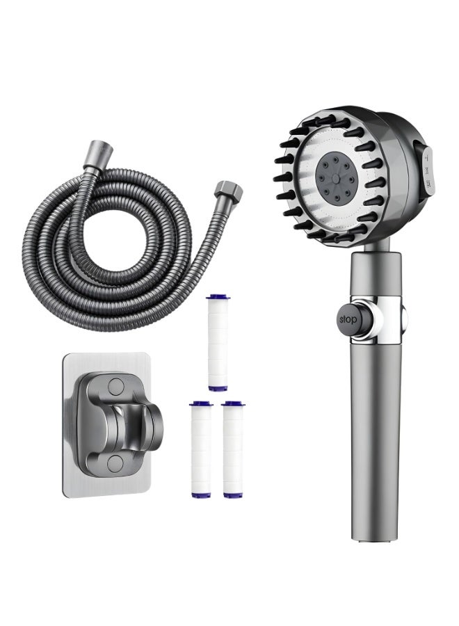 Filtered Handheld Shower Head, High Pressure with 3 Spray Modes, Includes Filters for Chlorine Removal - Image 1