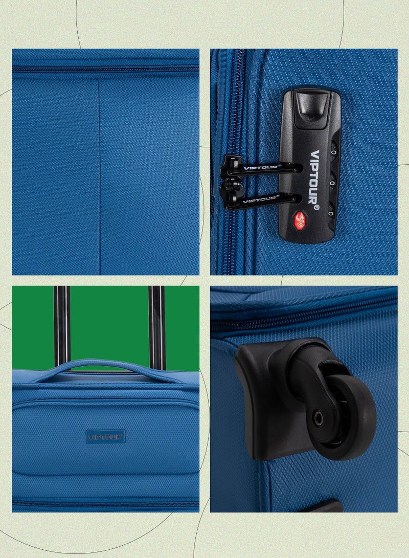 VIPTOUR Lightweight Single Piece Luggage 20 Inch Trolley Bag With 4 Spinner Wheels - Image 4