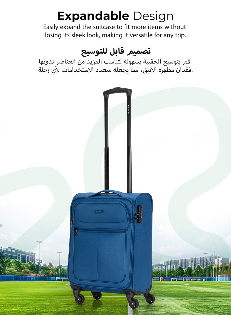 VIPTOUR Lightweight Single Piece Luggage 20 Inch Trolley Bag With 4 Spinner Wheels - Image 5