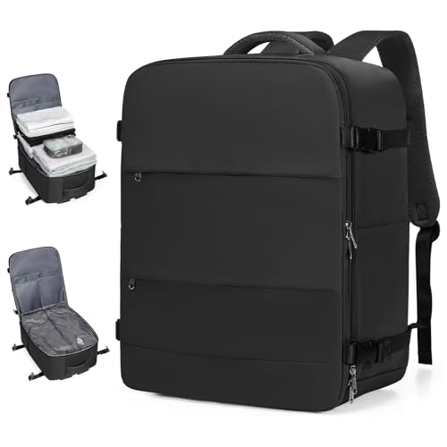 coofay Large Vacuum Backpack Travel with Pump Vacpack Travel Backpack with Vacuum System Compression Backpacks for Travel Easy Vac Pack Carry on Luggage - Image 1