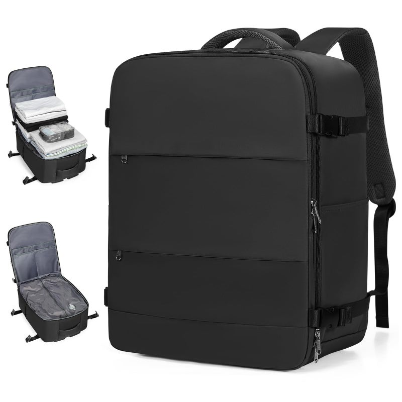 coofay Large Vacuum Backpack Travel with Pump Vacpack Travel Backpack with Vacuum System Compression Backpacks for Travel Easy Vac Pack Carry on Luggage - Image 2