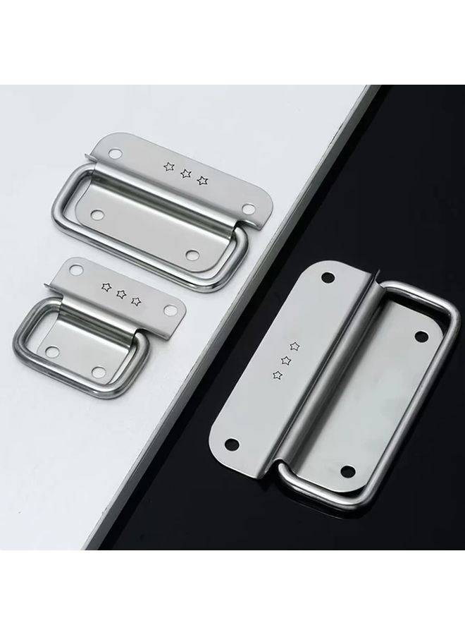 4 Piece Large SUS304 Stainless Steel Folding Pull Handle For Cabinet Drawer Box - Image 1