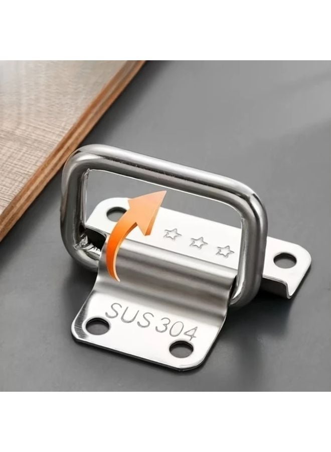 4 Piece Large SUS304 Stainless Steel Folding Pull Handle For Cabinet Drawer Box - Image 5