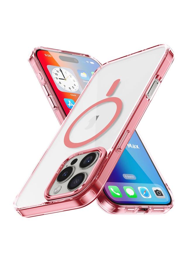 S-TOP Case For iPhone 16 Pro Max Ice Color Magnetic Series Magsafe Magnetic PC Hybrid TPU Phone Case - Image 1