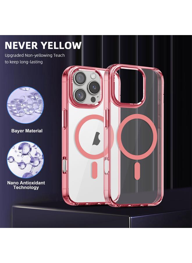 S-TOP Case For iPhone 16 Pro Max Ice Color Magnetic Series Magsafe Magnetic PC Hybrid TPU Phone Case - Image 2