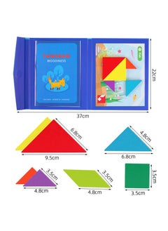 Y&D Magnetic Tangram Book Clip Jigsaw Puzzle Children's Early Education Shape Cognition-Advanced Edition  - Image 1