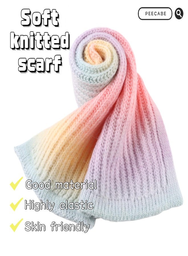 Peecabe Kids Scarf Soft Warm Knit Neck Warmer Winter Classic Scarf for Boys Girls (Colorful) - Image 2