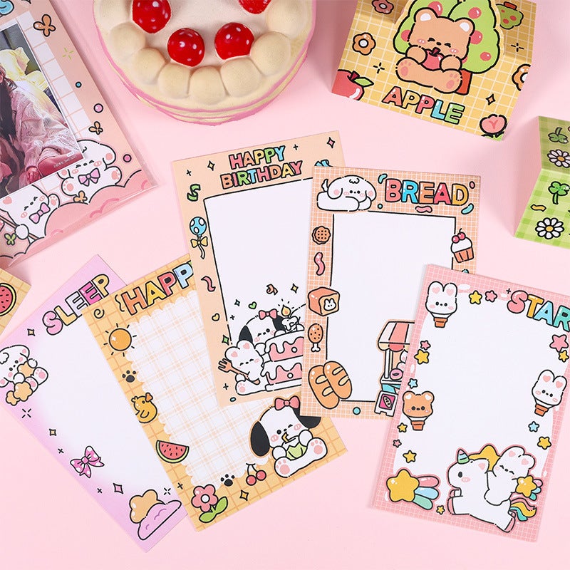 Yueshi New Ins Style Series Cartoon Card Packaging Material Hard Card Back Small Card Card Head Gift Card - Image 4