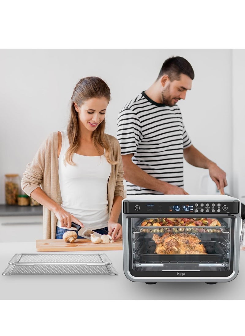 Excefore - Air Fryer Oven Basket, Original Replacement Baking Trays for NINJA DT201 DT251 Foodi Digital Air Fryer Oven, Mesh Basket, Ideal Accessories for Air Frying and Dehydrating - Image 1