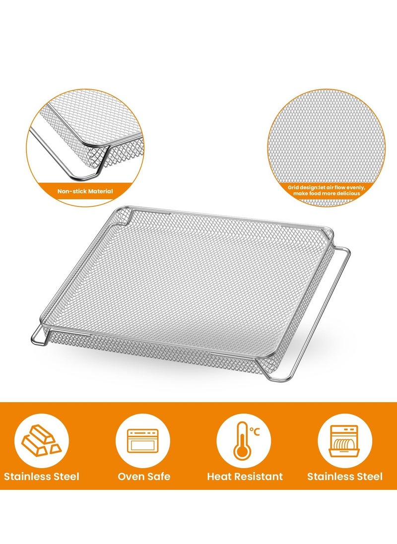 Excefore - Air Fryer Oven Basket, Original Replacement Baking Trays for NINJA DT201 DT251 Foodi Digital Air Fryer Oven, Mesh Basket, Ideal Accessories for Air Frying and Dehydrating - Image 1