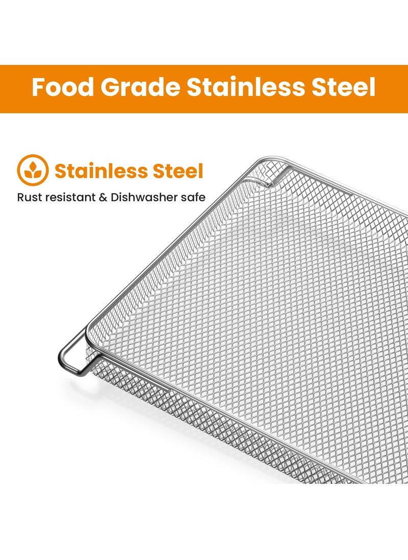Excefore - Air Fryer Oven Basket, Original Replacement Baking Trays for NINJA DT201 DT251 Foodi Digital Air Fryer Oven, Mesh Basket, Ideal Accessories for Air Frying and Dehydrating - Image 1