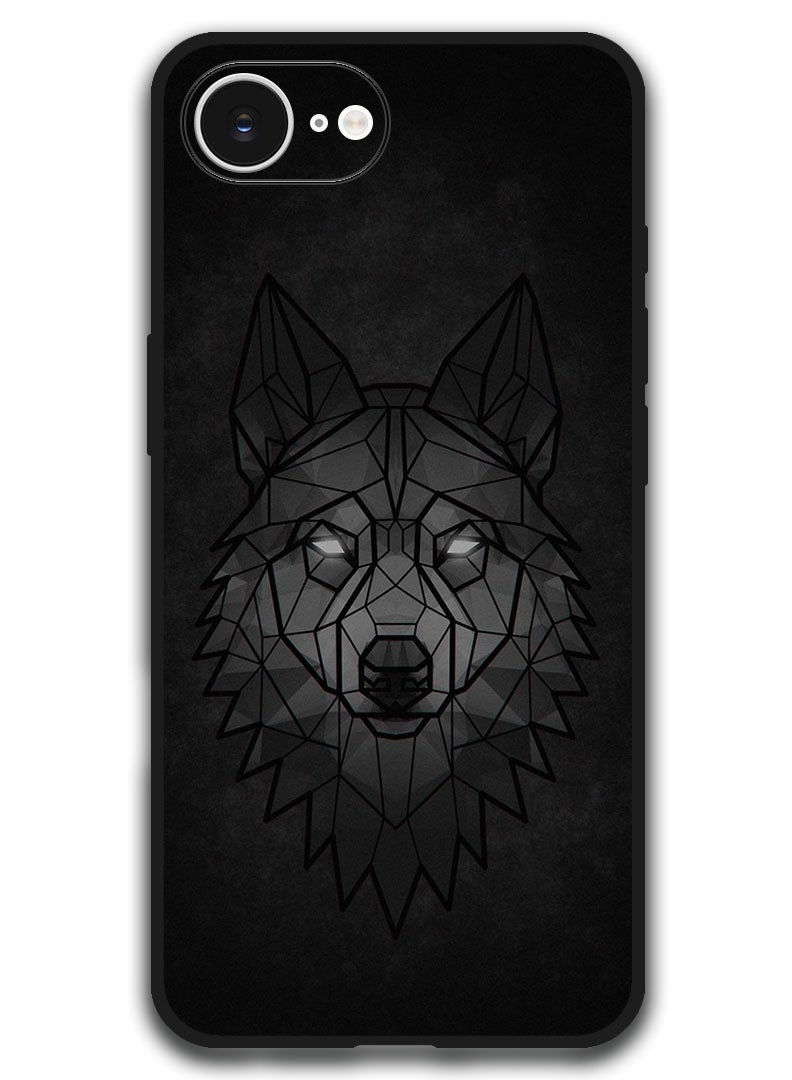 Theodor Case Compatible with Apple iPhone 17e / 16e 6.1 Inch Protection Shockproof Bumper Cover - Wolf Abstract - Image 1