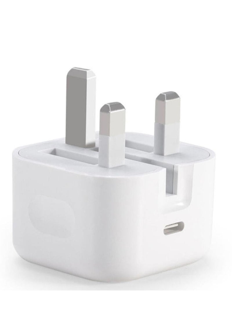20W PD Fast Wall Charger with Type C Port and 1 Meter Lightning Cable Compatible with iPhone X - Image 2