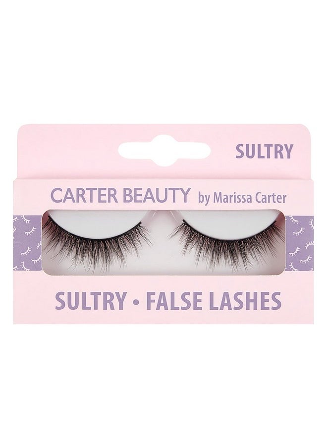 Carter Beauty On The Lash 3D Artificial Eyelashes Adds Volume And Depth Adds A Touch Of Elegance Feather Weight Creates A Sophisticated Look Blends Perfectly On Lashes Sultry 1 Pair  - Image 1
