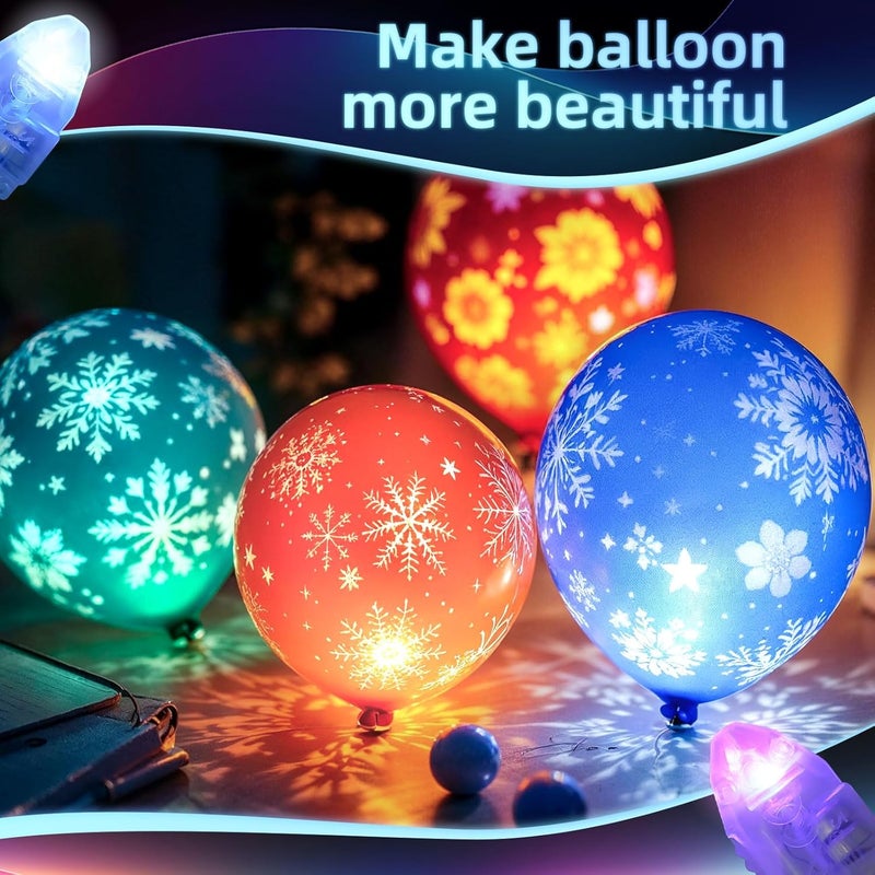 LIHAO 30PCS Mini LED Lights, Flash LED Balloons Light Up Balloons for Party Decorations Neon Party Lights for Paper Lanterns Birthday Party Wedding Easter Eggs Halloween Christmas Decoration-Colorful - Image 4