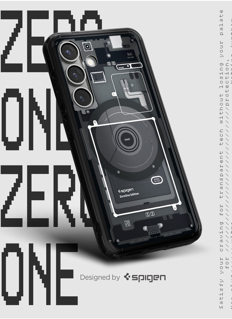 Spigen - Ultra Hybrid MagFit for Samsung Galaxy S25 PLUS Case Cover with MagSafe (2025) - Zero One Black - Image 1