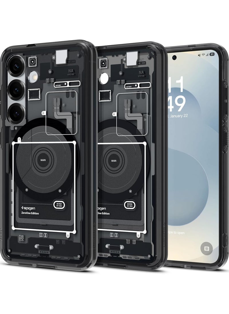 Spigen Ultra Hybrid MagFit for Samsung Galaxy S25 PLUS Case Cover with MagSafe (2025) - Zero One Black  - Image 1
