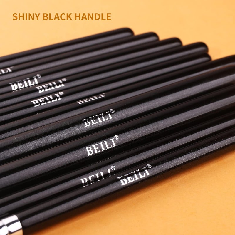 BEILI Eyeshadow Brush Set 15pcs Beauty Eye Makeup Brushes Cosmetic Soft Synthetic Eyeshadow Blending Concealer Eyebrow Liner Brush Set - Image 5
